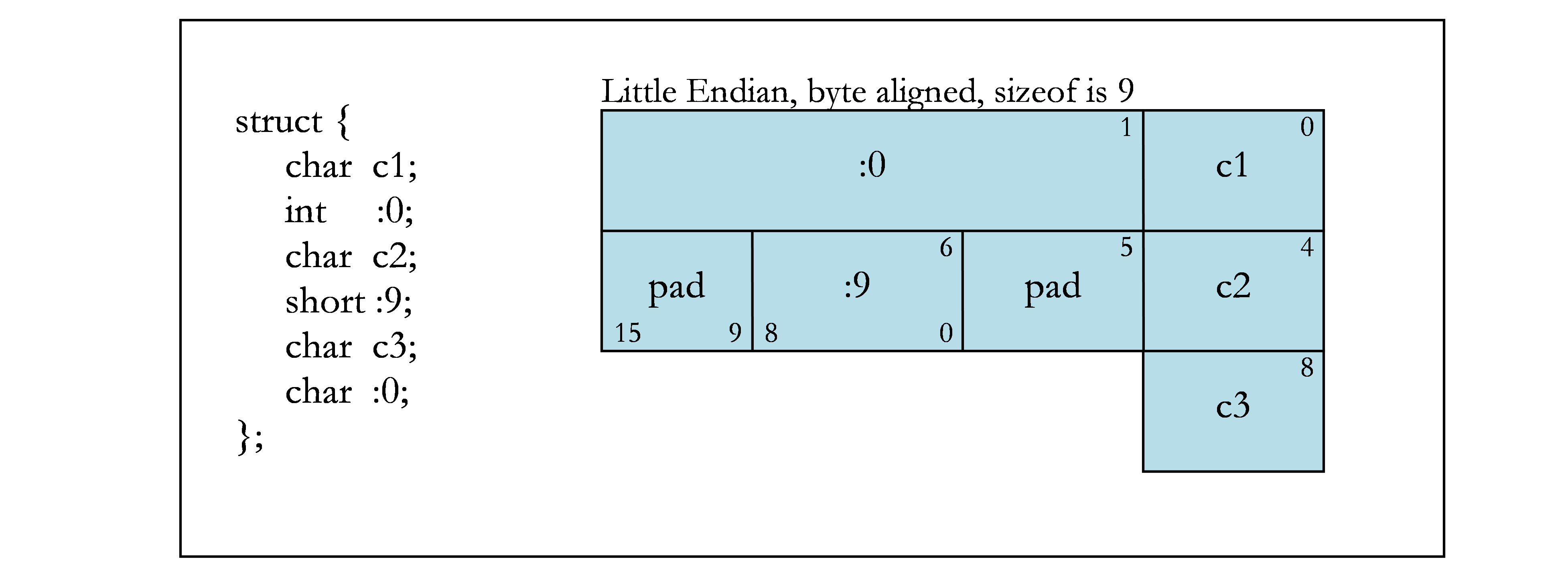 Unnamed Bit Fields