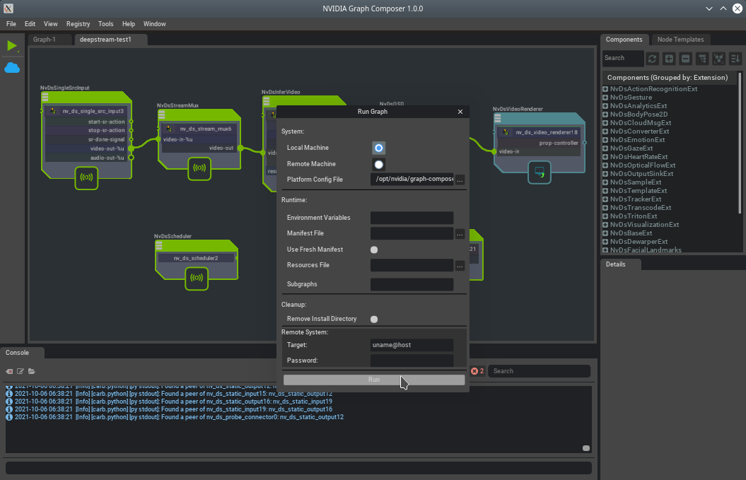 Graph Composer Local Run