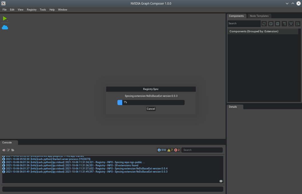 Graph Composer Sync Progress