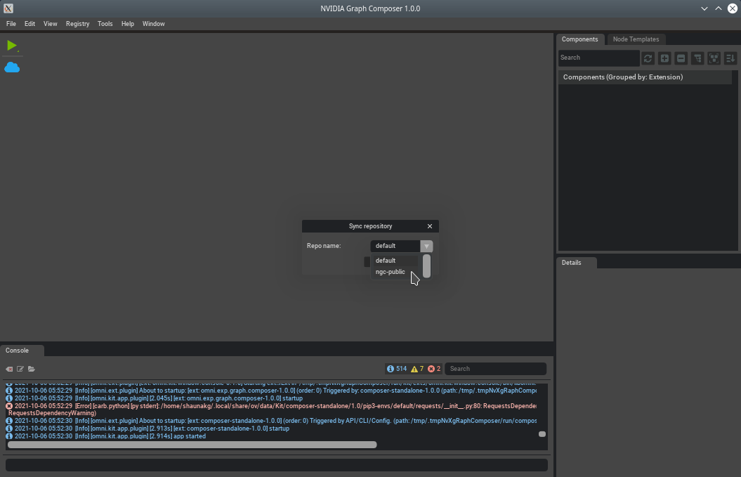 Graph Composer Select Repo