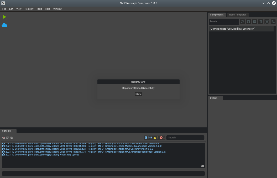 Graph Composer Sync Success