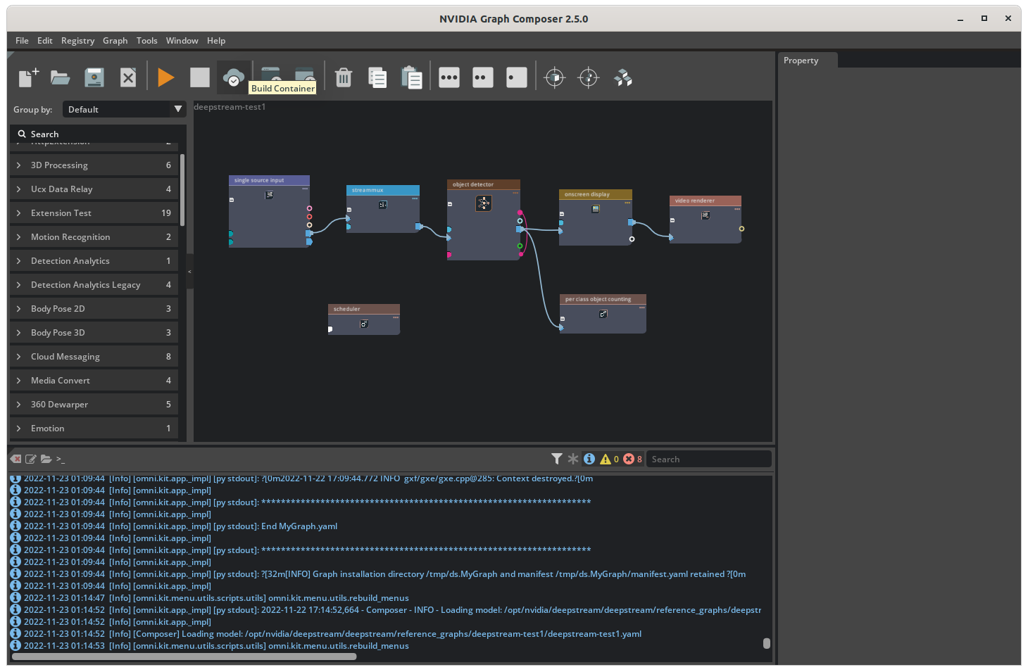 Graph Composer Container Builder Toolbar Button