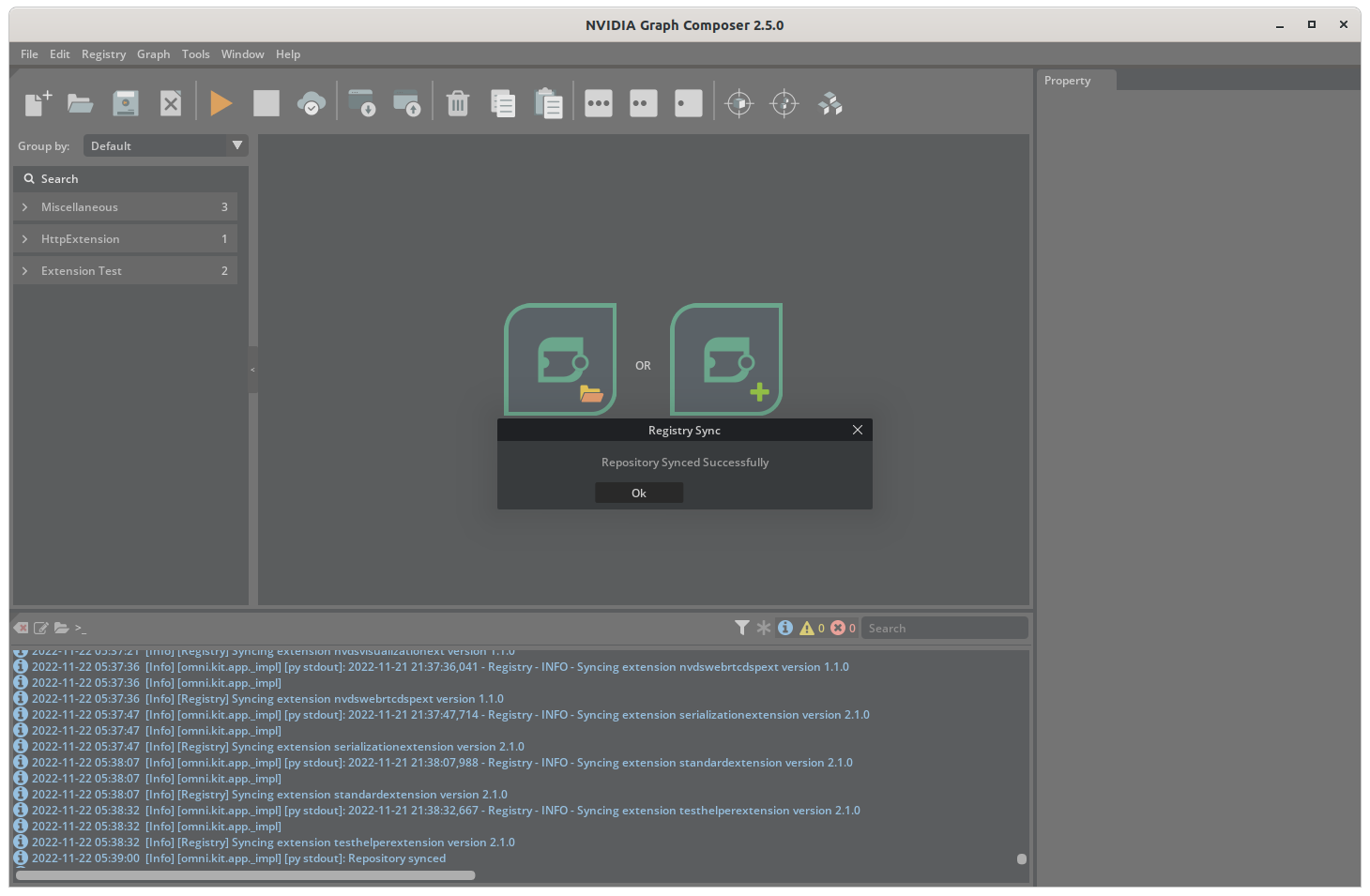 Graph Composer Sync Success