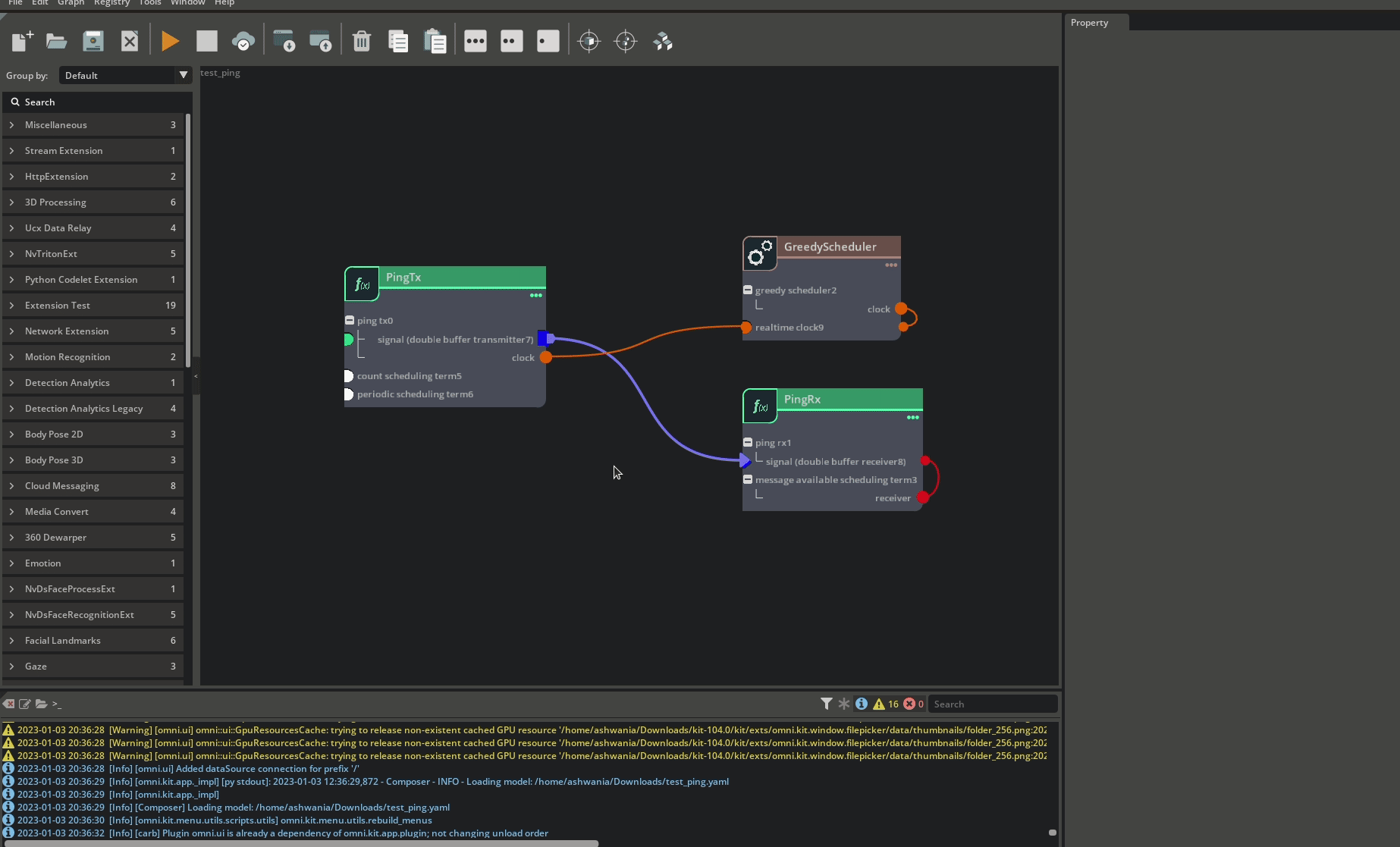 Setting properties