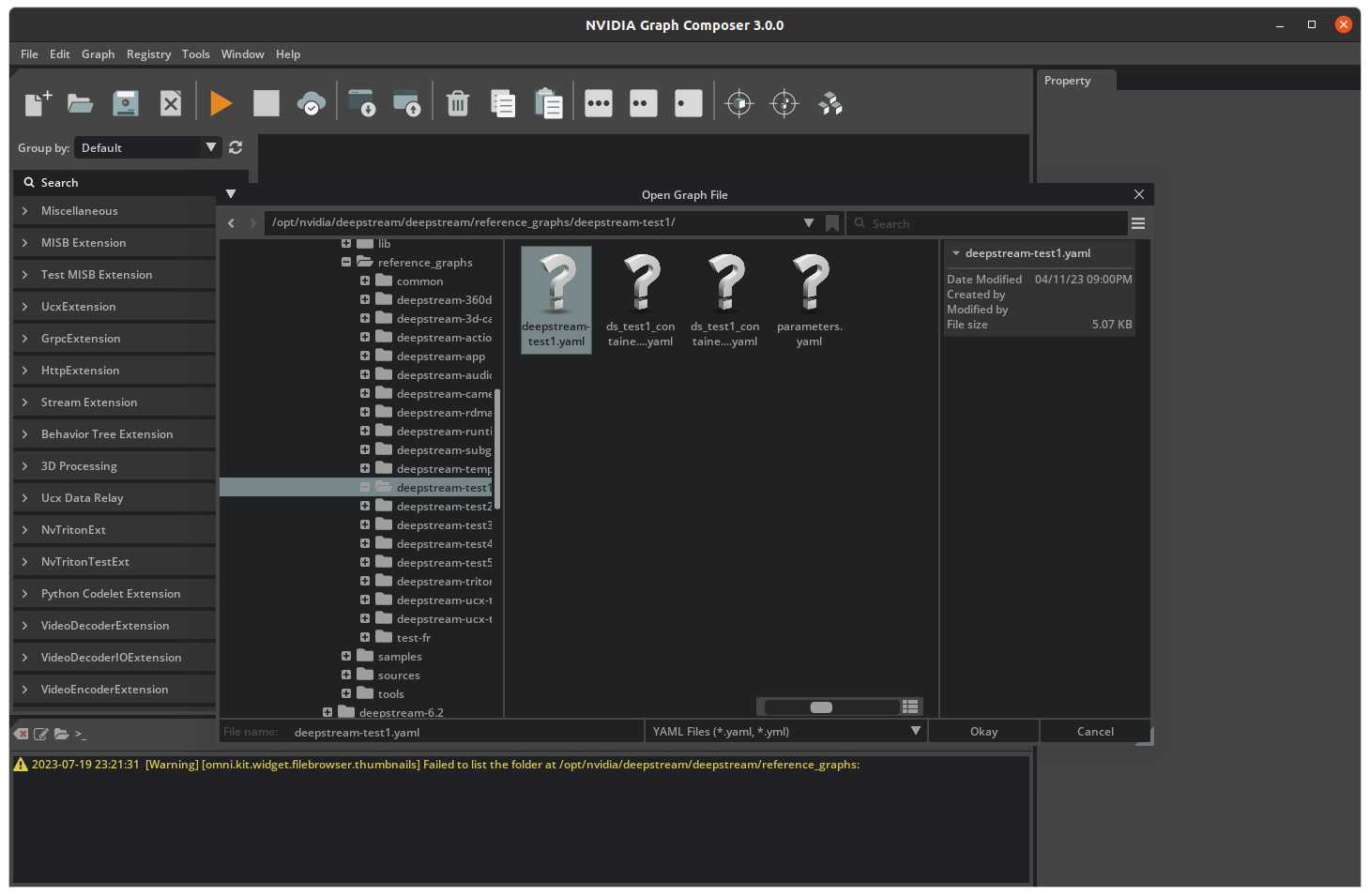 Graph Composer Open Graph