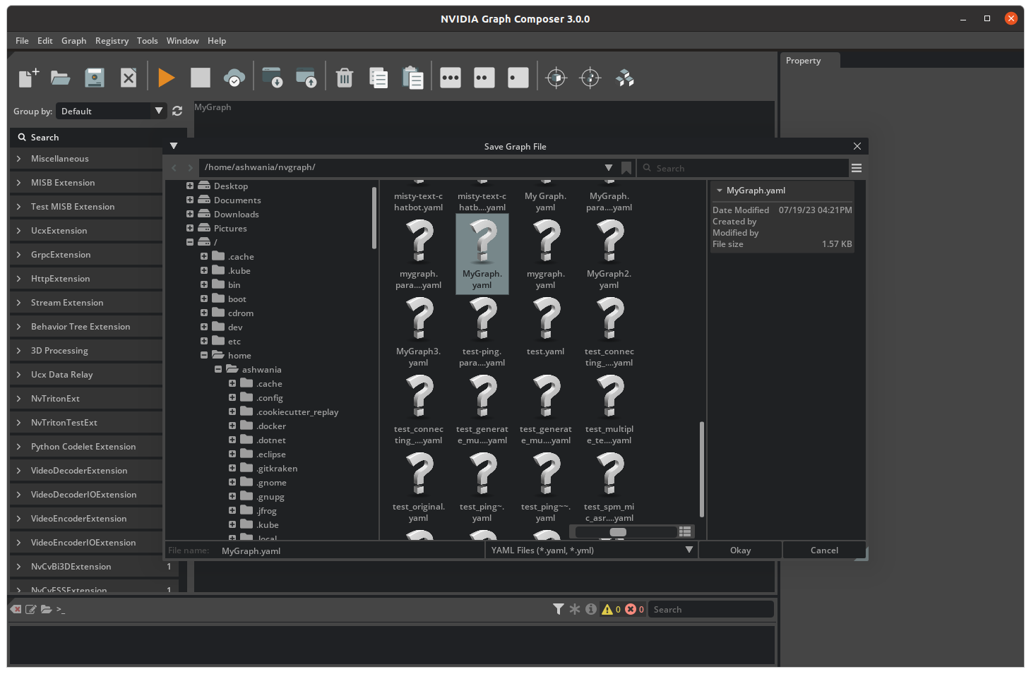 Save a Graph to a specific location of the file system