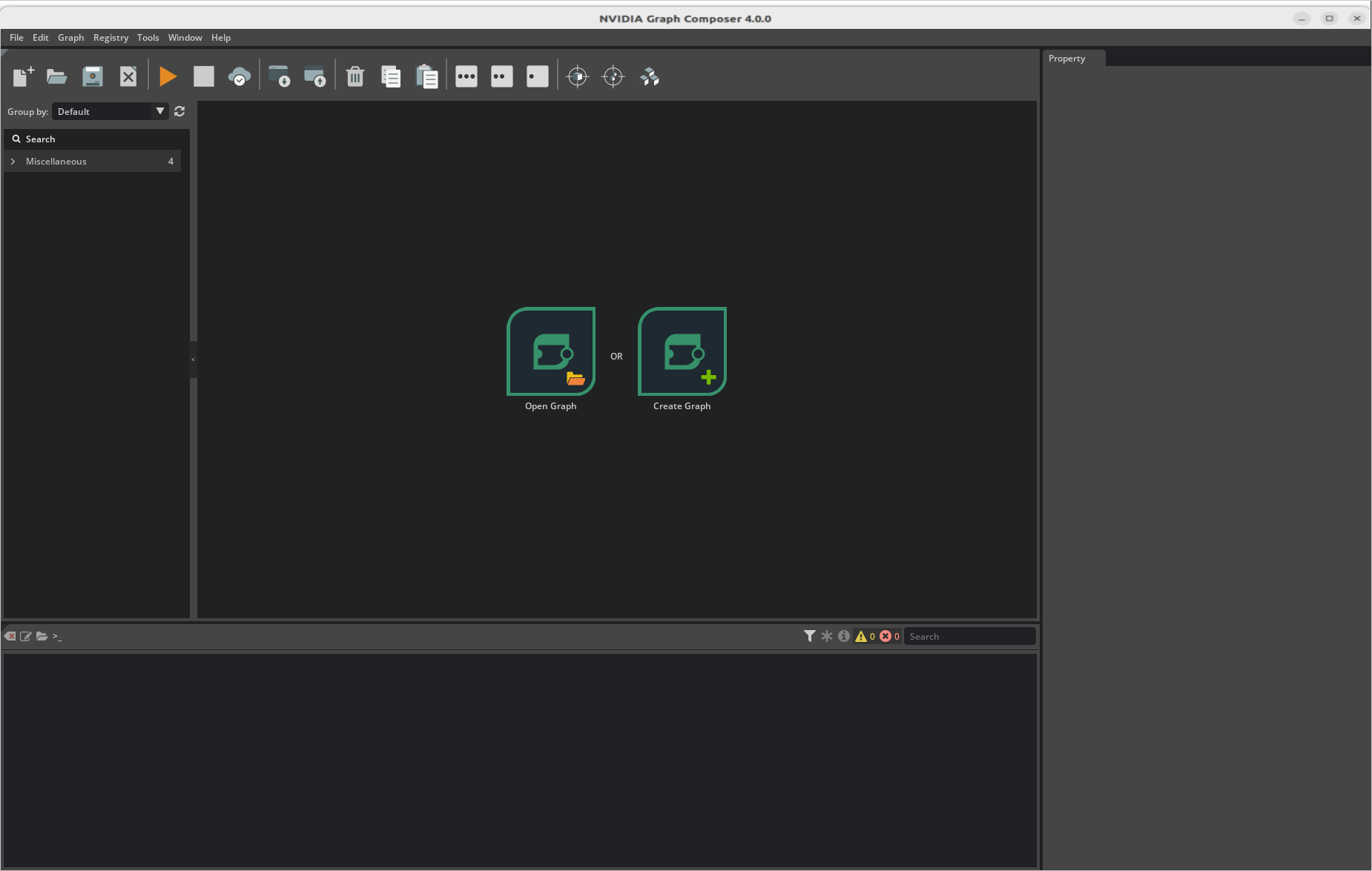 Graph Composer Launch Window