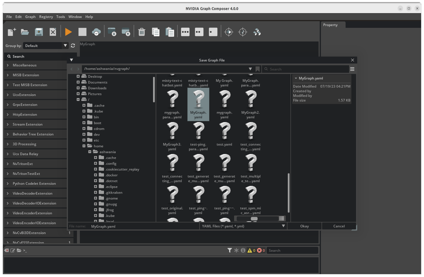 Save a Graph to a specific location of the file system