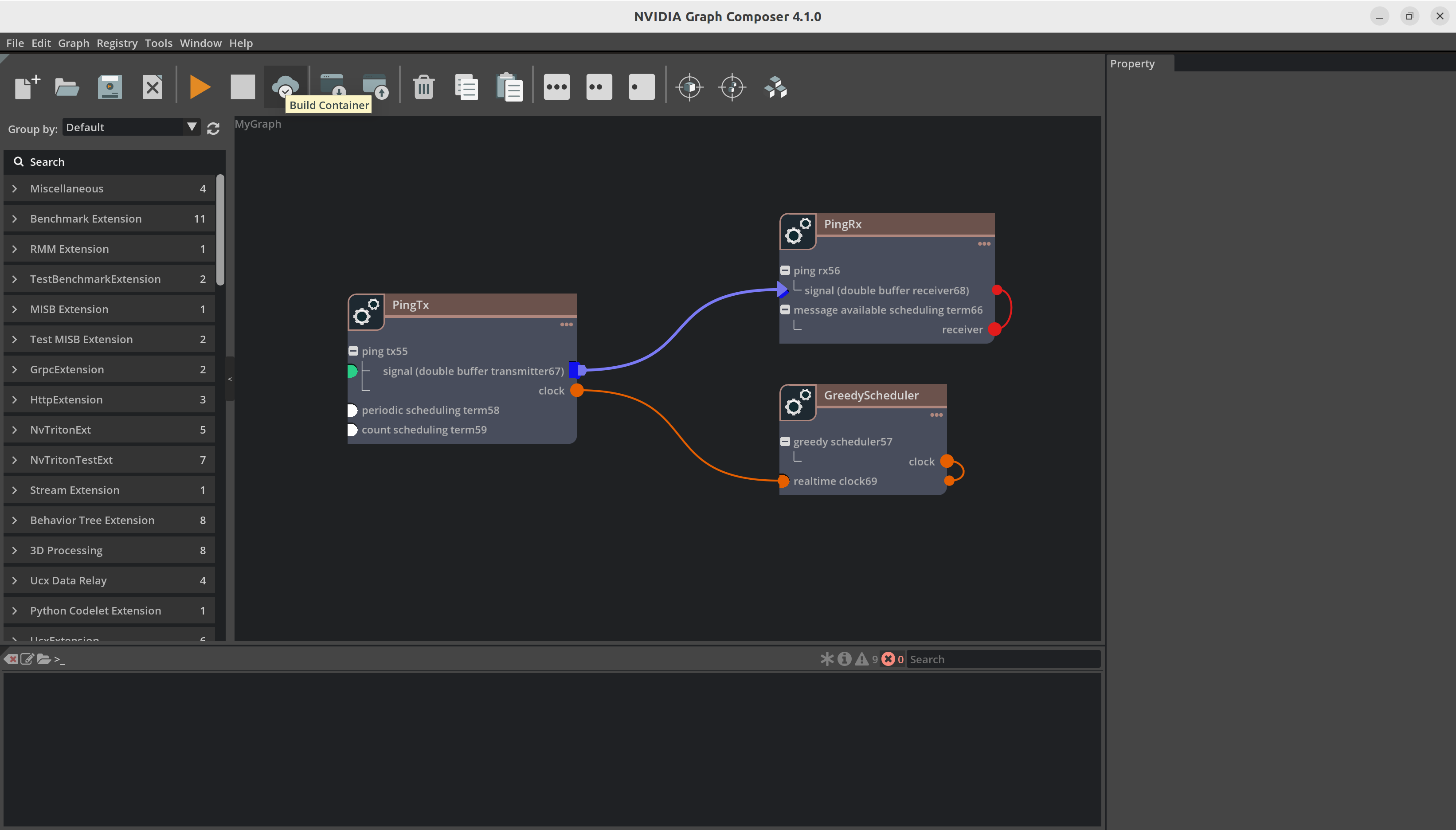 Graph Composer Container Builder Toolbar Button