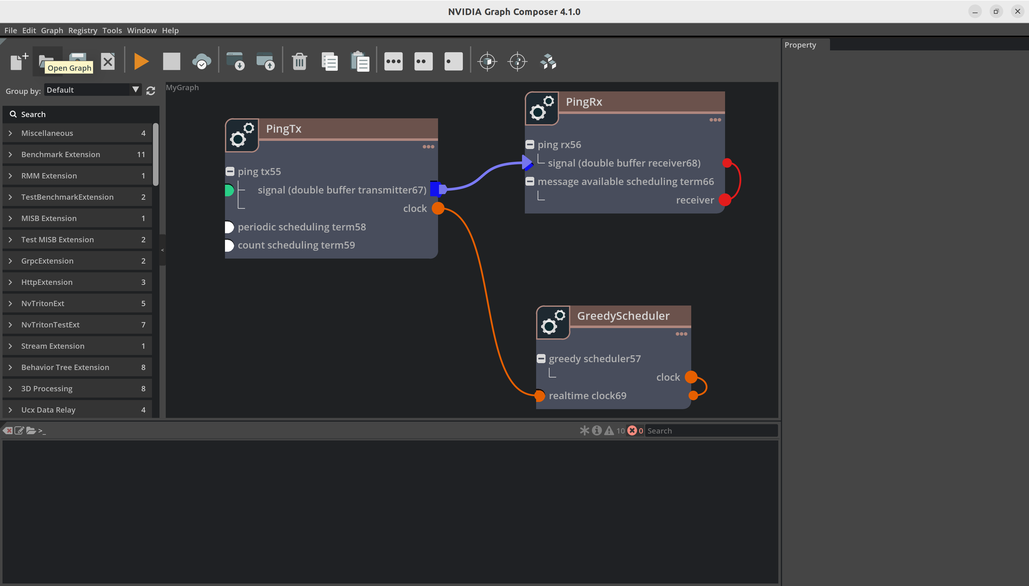 Graph Composer File Menu