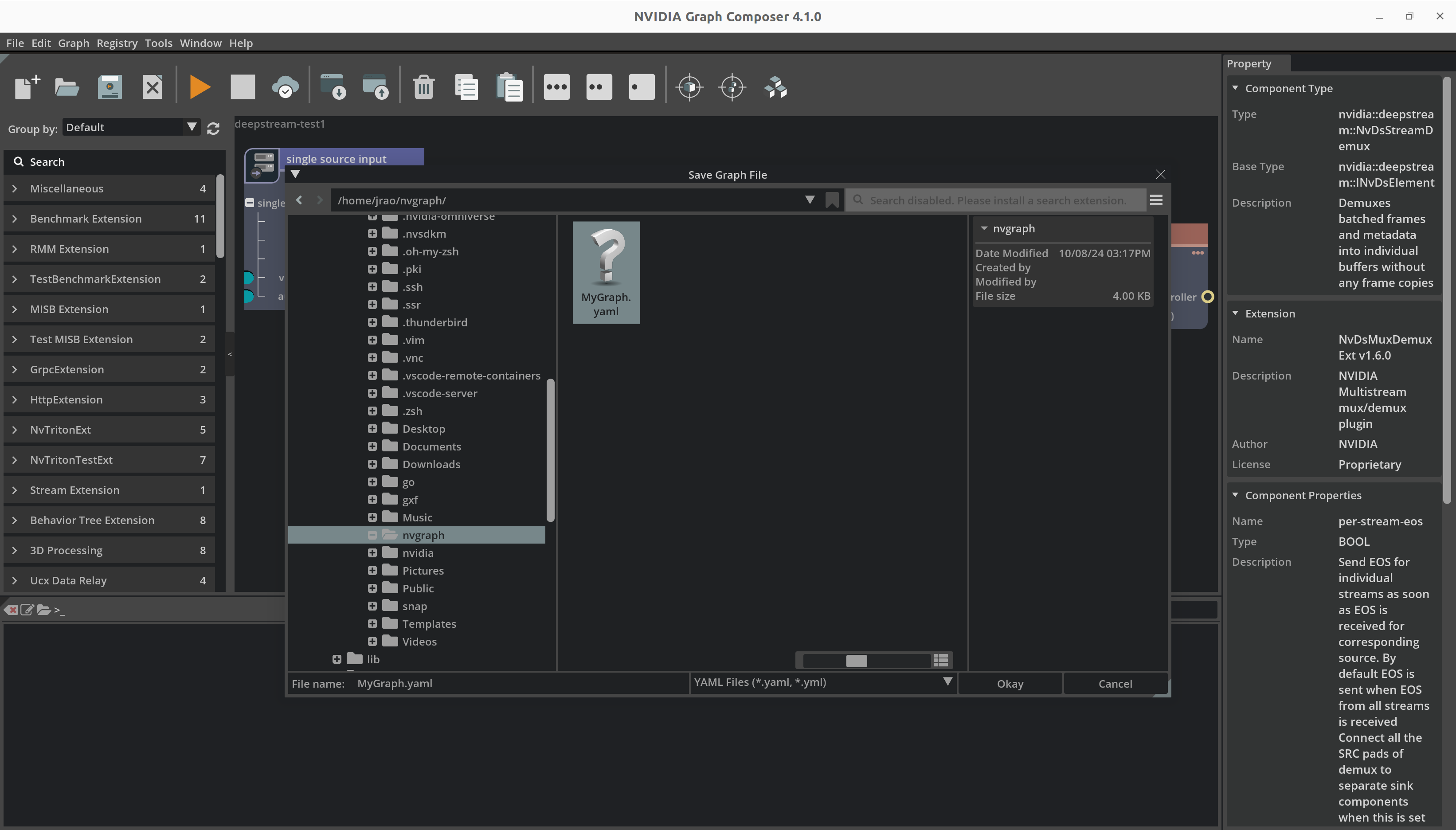 Save a Graph to a specific location of the file system