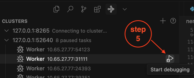 Ray Debugger Extension Step 4